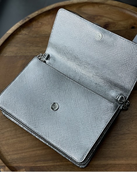 Kabelka dámská Michael Kors GUSSET stříbrná